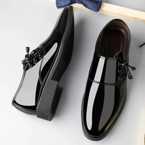 Lace-Up Leather Shoes Men Business Casual Shoes Men - MANDOTOS