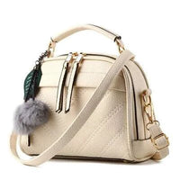 Elegant ladies' luxury leather handbag by MANDOTOS featuring a sleek design and high-quality craftsmanship.