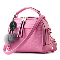 Elegant ladies' luxury leather handbag by MANDOTOS featuring sleek design and high-quality craftsmanship.