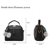 Elegant ladies' luxury leather handbag by MANDOTOS with sleek design and high-quality craftsmanship.