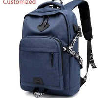Mandotos laptop backpack with USB charging port and multiple compartments for electronics and accessories.