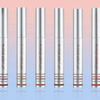 Mandotos Lasting Definition Lip Liner in No Fade, close-up of the sleek black pencil with sharpened tip for precise application.