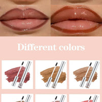 Mandotos Lasting Definition Lip Liner in No Fade, close-up of the sleek black pencil tip on a neutral background