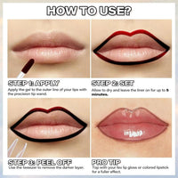 Mandotos Lasting Definition Lip Liner in No Fade, featuring a sleek pencil design and precise tip for defined lips.