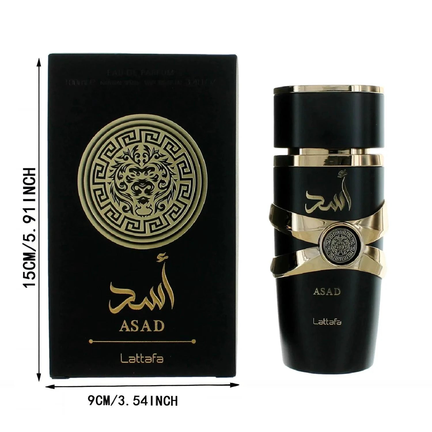 Mandotos LATTAFA Black Yara Eau de Toilette spray featuring a sleek black bottle, long-lasting Arabian fragrance for confident elegance.