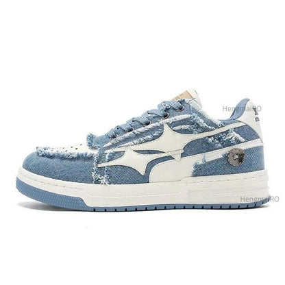 Leather Sneakers Casual Shoes - MANDOTOS
