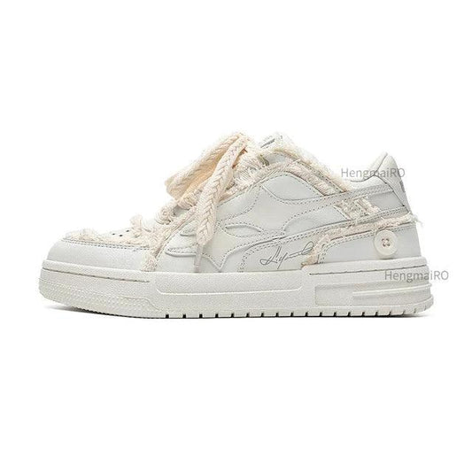 Leather Sneakers Casual Shoes - MANDOTOS