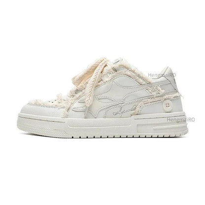 Leather Sneakers Casual Shoes - MANDOTOS
