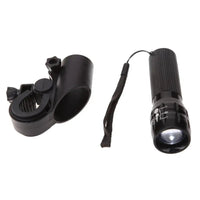 Mandotos LED bike lights with 3 lighting modes mounted on a bicycle for enhanced visibility and safety during night riding.