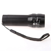 Mandotos LED bike lights with three modes, mounted on a bicycle, providing bright illumination for night riding.