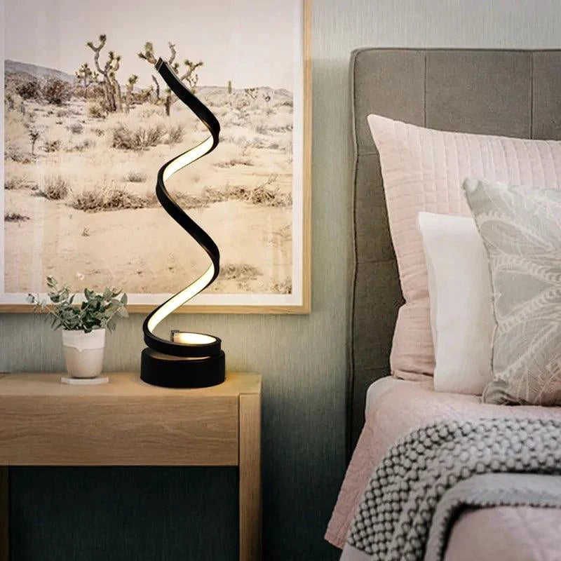 LED Elegance Spiral Desk Light - MANDOTOS