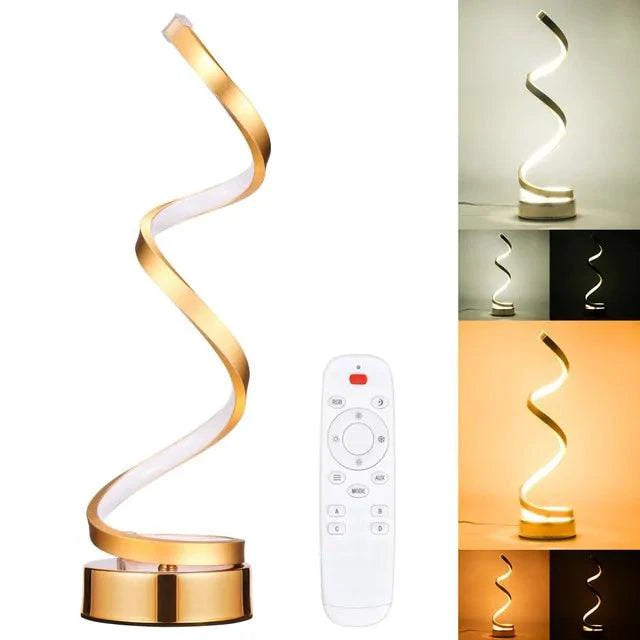 LED Elegance Spiral Desk Light - MANDOTOS