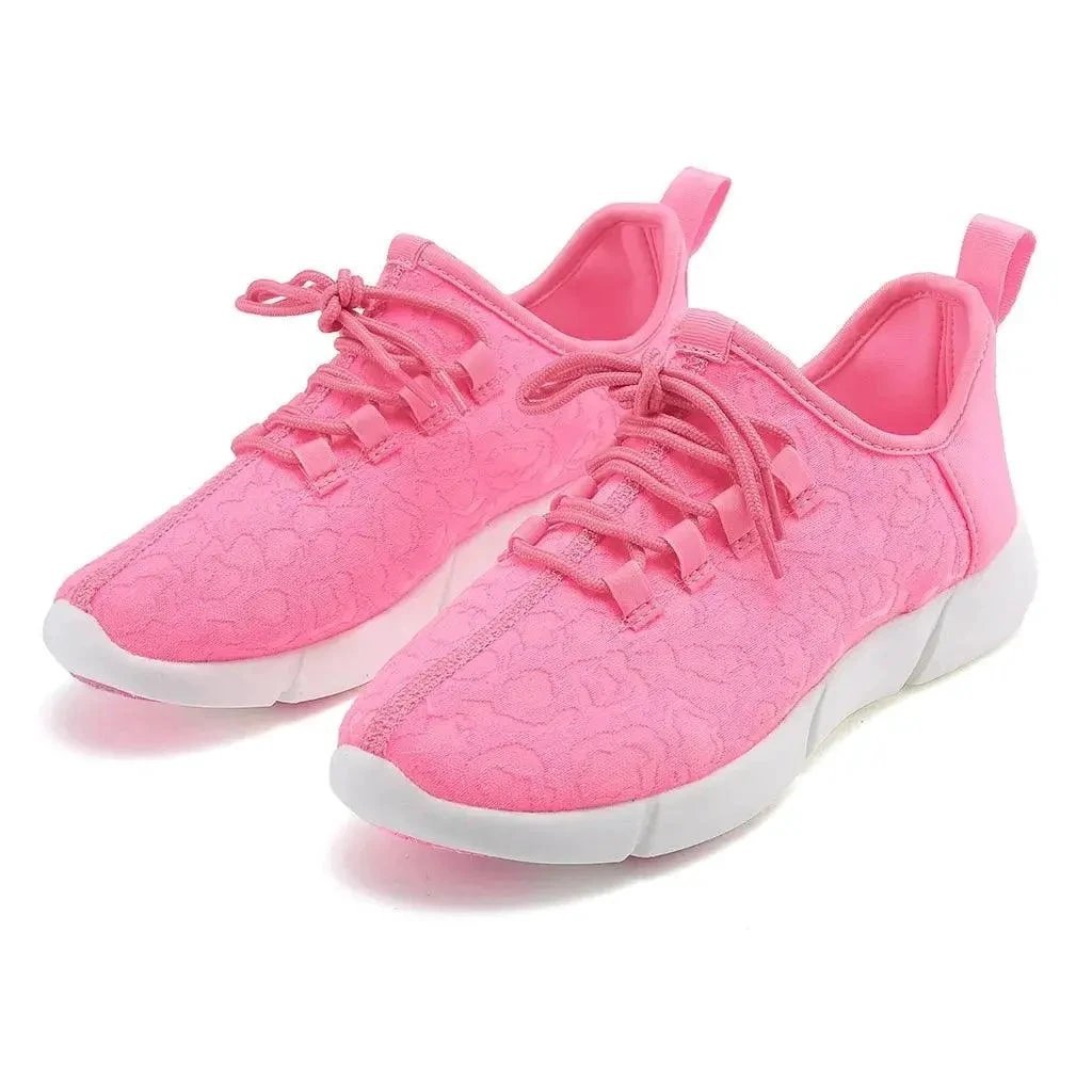 Mandotos LED fiber optic shoes with illuminated soles and colorful light effects, stylish footwear for night wear