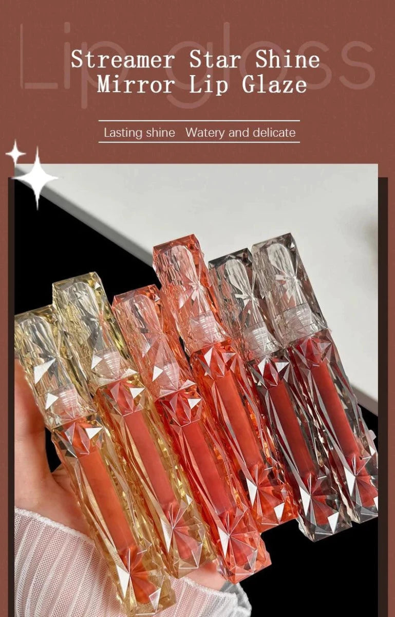 Long-Lasting Lip Gloss - Moisturizing Waterproof Mirror Finish - MANDOTOS
