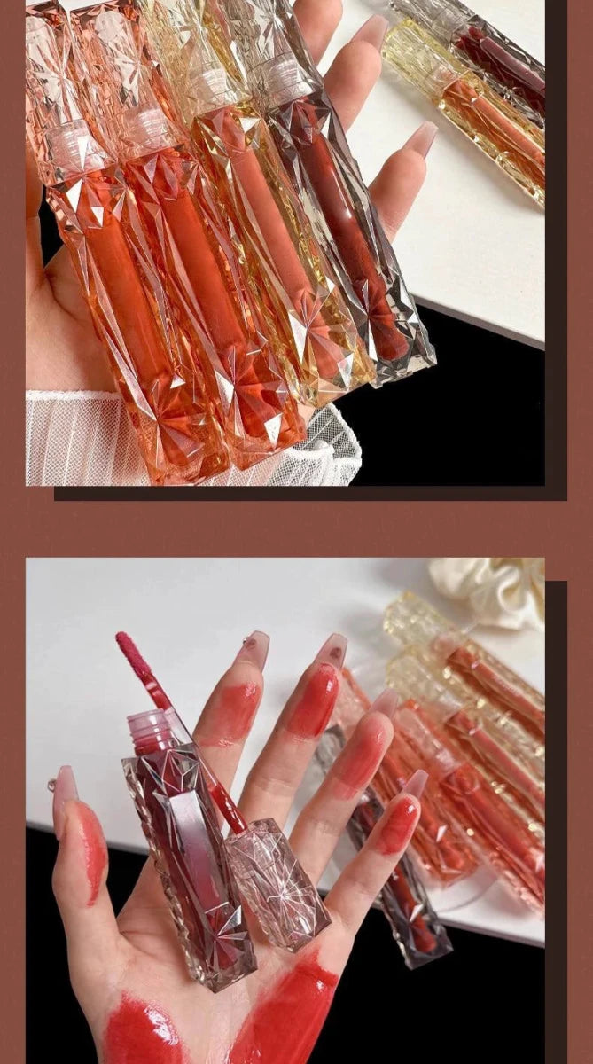 Long-Lasting Lip Gloss - Moisturizing Waterproof Mirror Finish - MANDOTOS