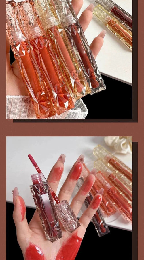 Long-Lasting Lip Gloss - Moisturizing Waterproof Mirror Finish - MANDOTOS