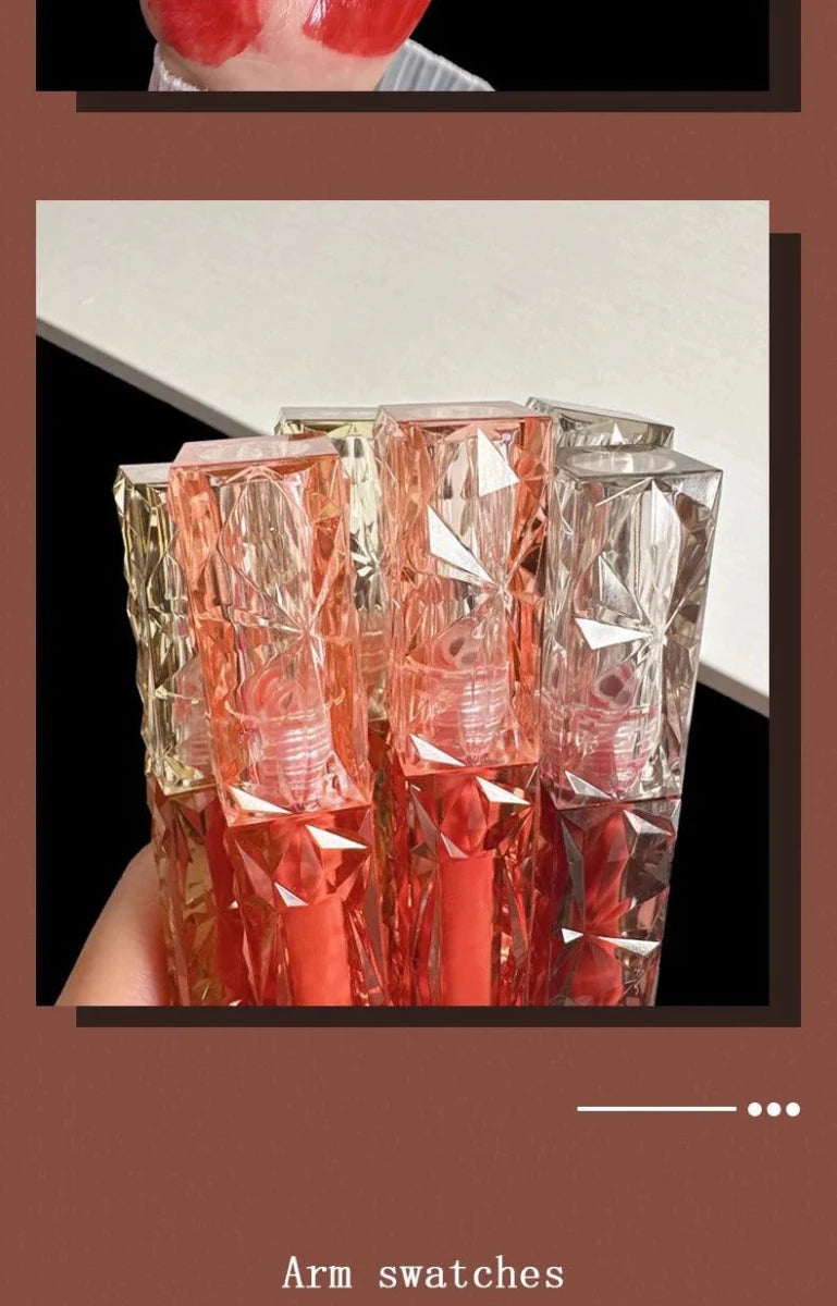 Long-Lasting Lip Gloss - Moisturizing Waterproof Mirror Finish - MANDOTOS