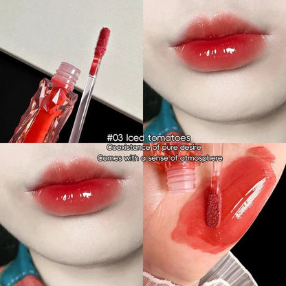 Long-Lasting Lip Gloss - Moisturizing Waterproof Mirror Finish - MANDOTOS