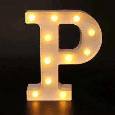 Mandotos luminous letter lights spelling out a word, warm glow, modern decor, ideal for bedroom or living room ambiance.