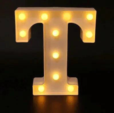 Mandotos luminous letter lights spelling out words, decorative LED alphabet lights for room decor and ambient lighting.