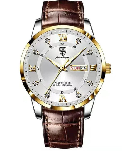 Luminous Men's Waterproof Dual Calendar Watch - MANDOTOS