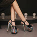 Lustrous Leather Stilettos - MANDOTOS