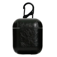 Luxury MANDOTOS AirPod leather protector case, soft brown leather with precise cutouts, designed to safeguard and style your AirPods.