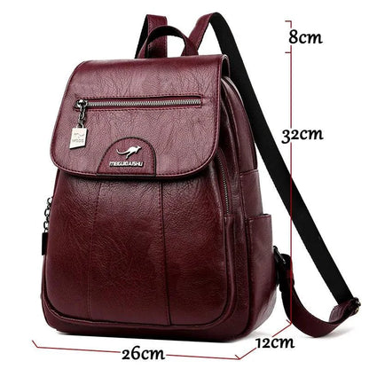 Luxury Embossed Leather Backpacks - MANDOTOS