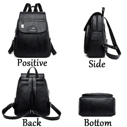 Luxury Embossed Leather Backpacks - MANDOTOS