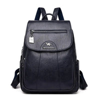 Mandotos luxury embossed leather backpack with sleek design, featuring textured surface and sturdy straps for stylish everyday use.