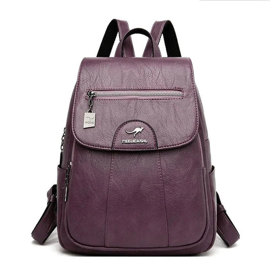 Luxury Embossed Leather Backpacks - MANDOTOS