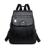 Mandotos luxury embossed leather backpack with sleek design and sturdy straps, perfect for stylish everyday use.