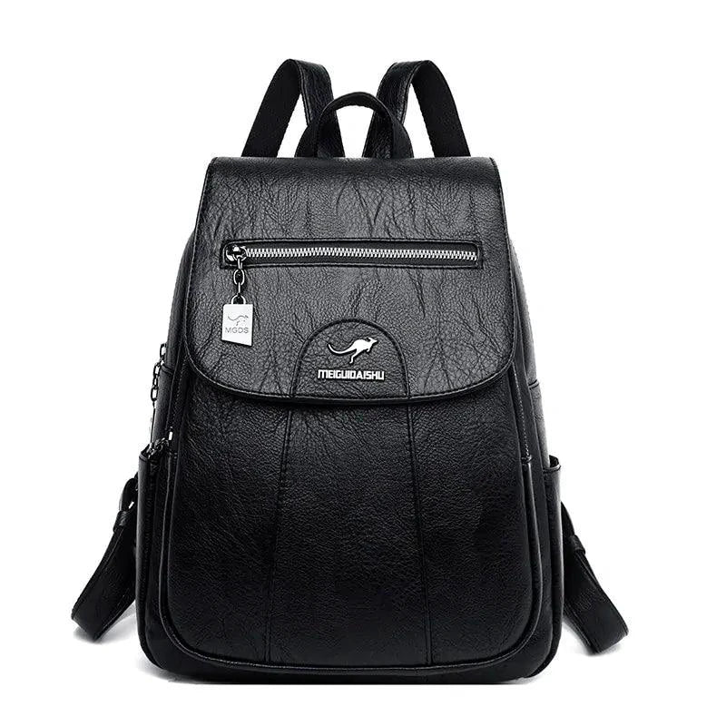 Mandotos luxury embossed leather backpack with sleek design and sturdy straps, perfect for stylish everyday use.
