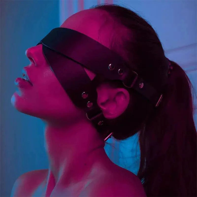 Luxury Leather Sleep Mask - MANDOTOS