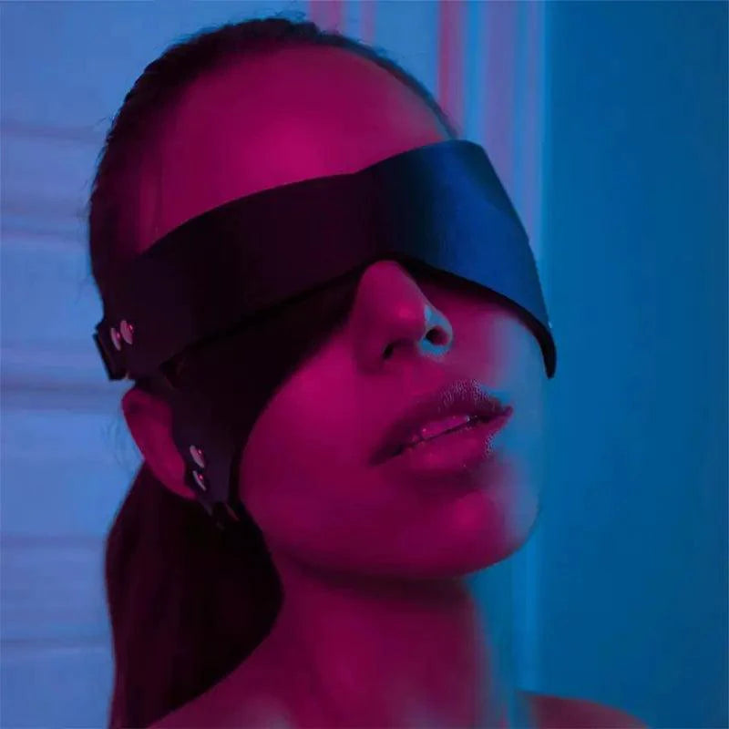 Luxury Leather Sleep Mask - MANDOTOS