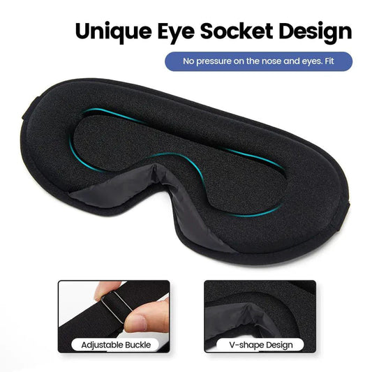 Luxury Silk Memory Foam Sleep Mask - MANDOTOS