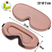 Luxury silk memory foam sleep mask by MANDOTOS, soft and comfortable with adjustable strap for restful sleep.