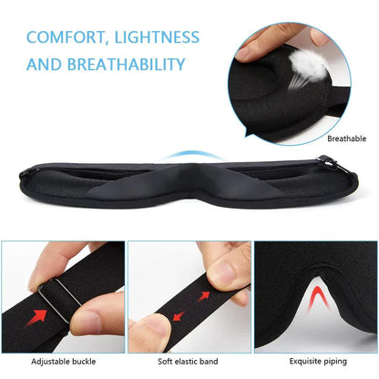 Luxury Silk Memory Foam Sleep Mask - MANDOTOS