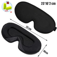 Luxury silk sleep mask with memory foam from MANDOTOS, soft and comfortable for restful, eye comfort during sleep.