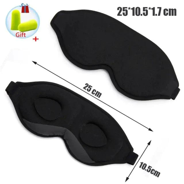 Mandotos luxury silk sleep mask with memory foam for comfortable, restful sleep and complete eye coverage.