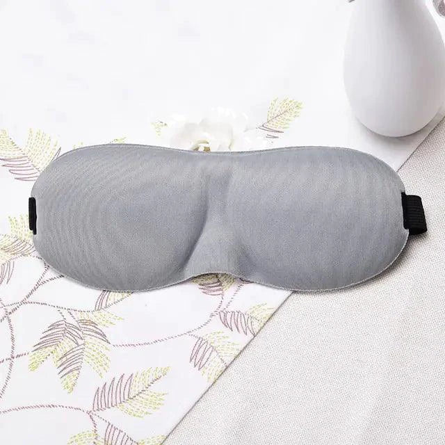 Mandotos luxury silk memory foam sleep mask with soft silk exterior and contoured design for comfortable, restful sleep.