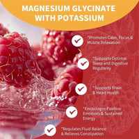 Magnesium Glycinate Gummies - Calm, Relieves Stress, Promotes Sleep, Support Memory, Concentration & Muscle Spasms - 120pcs MANDOTOS