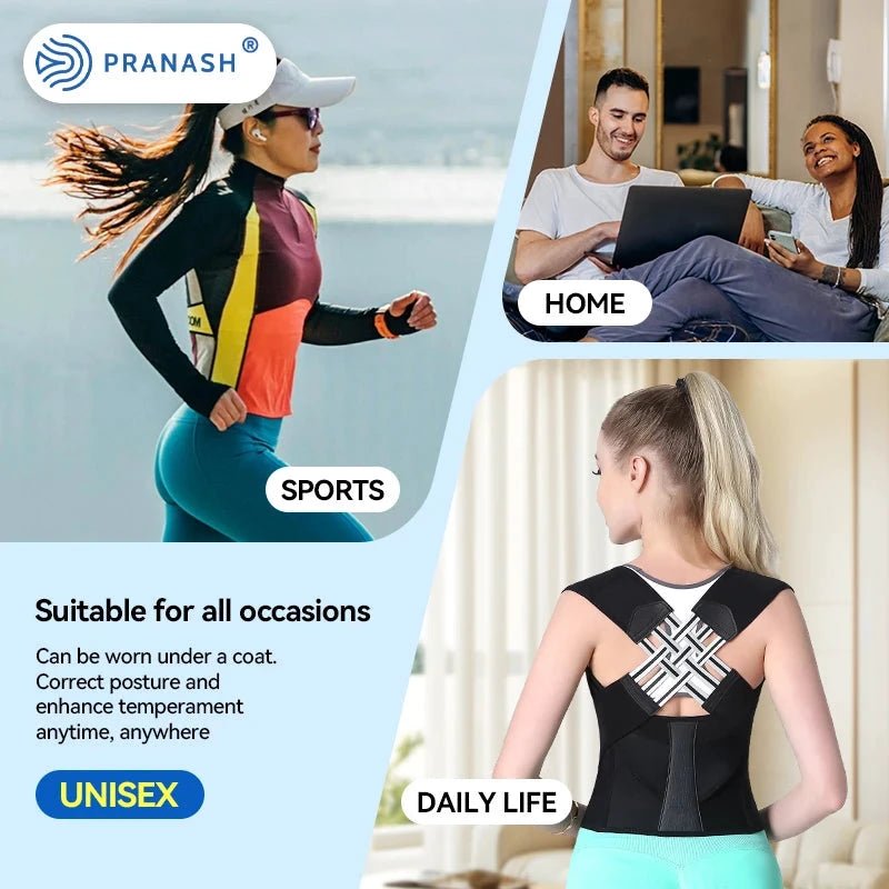 Mandotos Adjustable Back Posture Corrector Belt For Men And Women Relieves Pain Prevents Slouching - MANDOTOS