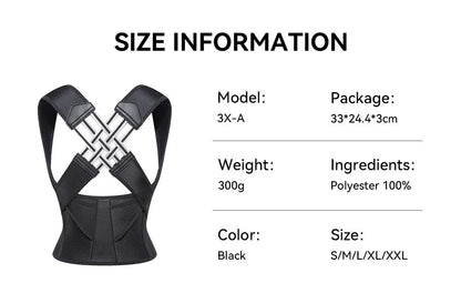 Mandotos Adjustable Back Posture Corrector Belt For Men And Women Relieves Pain Prevents Slouching - MANDOTOS