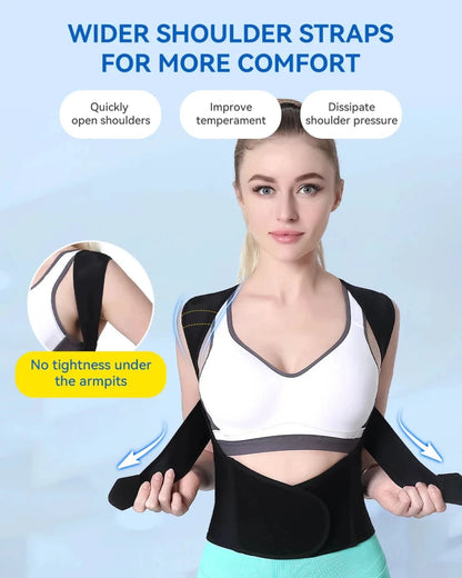Mandotos Adjustable Back Posture Corrector Belt For Men And Women Relieves Pain Prevents Slouching - MANDOTOS