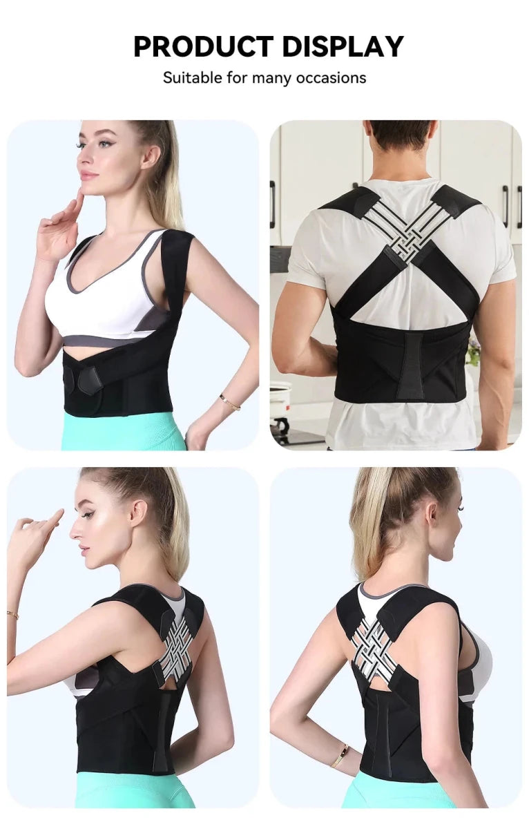 Mandotos Adjustable Back Posture Corrector Belt For Men And Women Relieves Pain Prevents Slouching - MANDOTOS