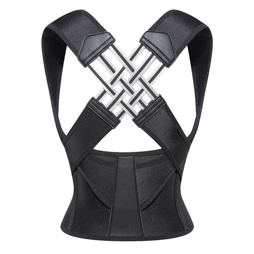 Mandotos adjustable back posture corrector belt for men and women, supporting good posture and relieving back pain.