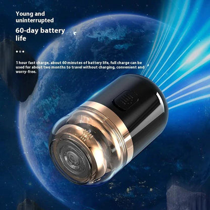 Mandotos Black Dual Purpose Capsule Shaver and Nose Hair Trimmer USB Rechargeable - MANDOTOS