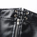 Mandotos Black Leather Lace-Up Skirt - MANDOTOS