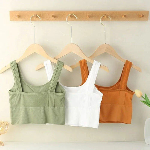 Mandotos Breathable Sports Bra Women Seamless Yoga Top Shockproof Crop Push Up Gym Workout - MANDOTOS